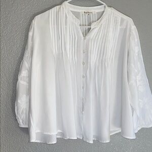 Solitaire White Sheer Blouse